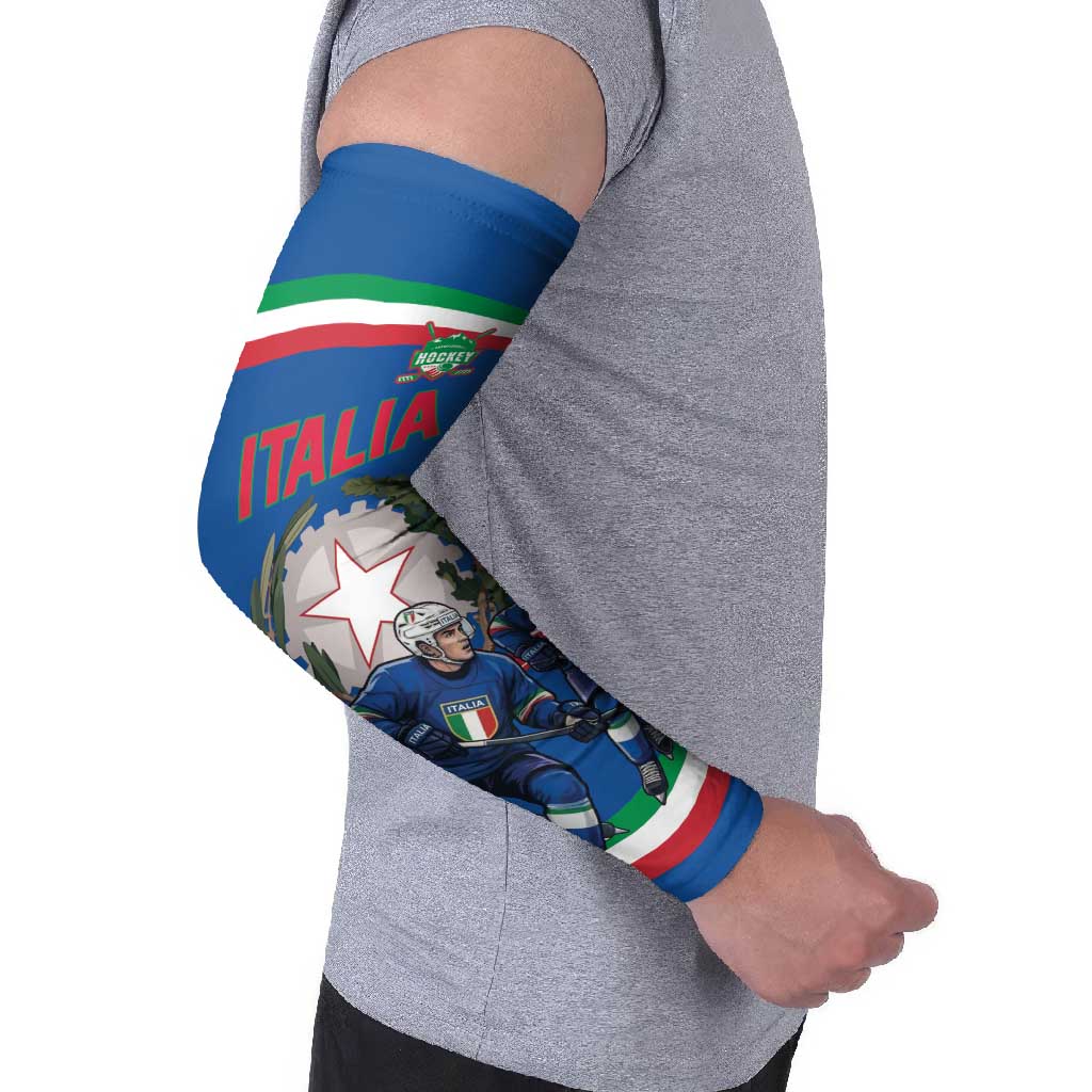 Italy Hockey Custom Arm Sleeves Italia Hockey Pride Vintage Blue