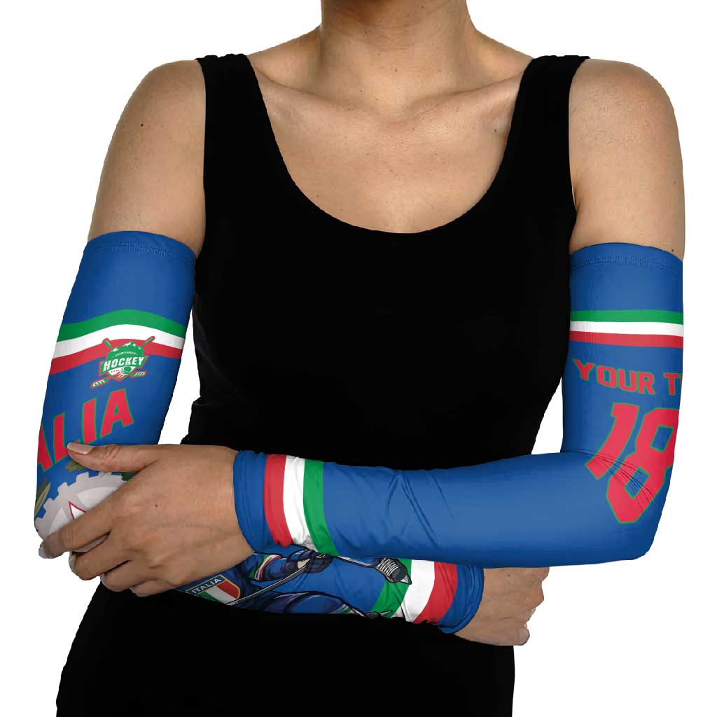 Italy Hockey Custom Arm Sleeves Italia Hockey Pride Vintage Blue