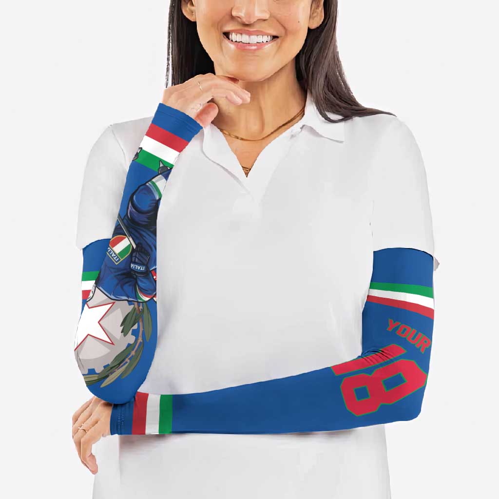 Italy Hockey Custom Arm Sleeves Italia Hockey Pride Vintage Blue