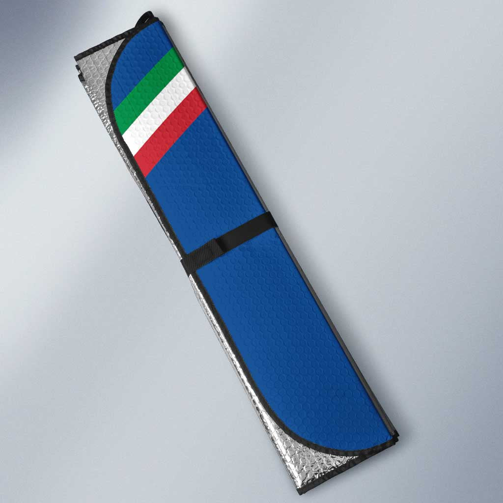Italy Hockey Auto Sun Shade Italia Hockey Pride Vintage Blue