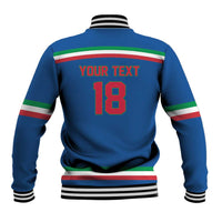 Italy Hockey Custom Baseball Jacket Italia Hockey Pride Vintage Blue
