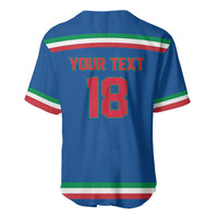 Italy Hockey Custom Baseball Jersey Italia Hockey Pride Vintage Blue