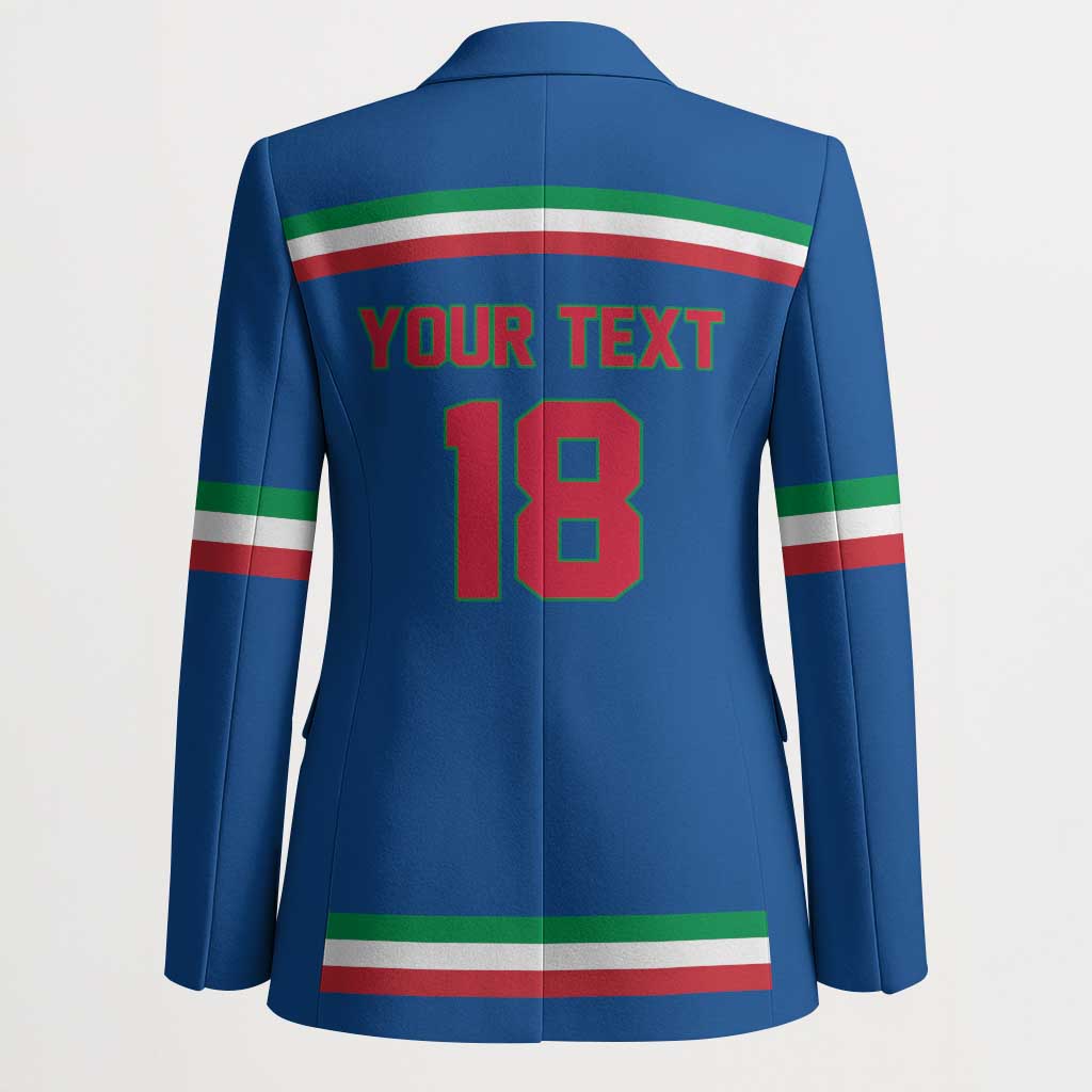 Italy Hockey Custom Blazer Italia Hockey Pride Vintage Blue