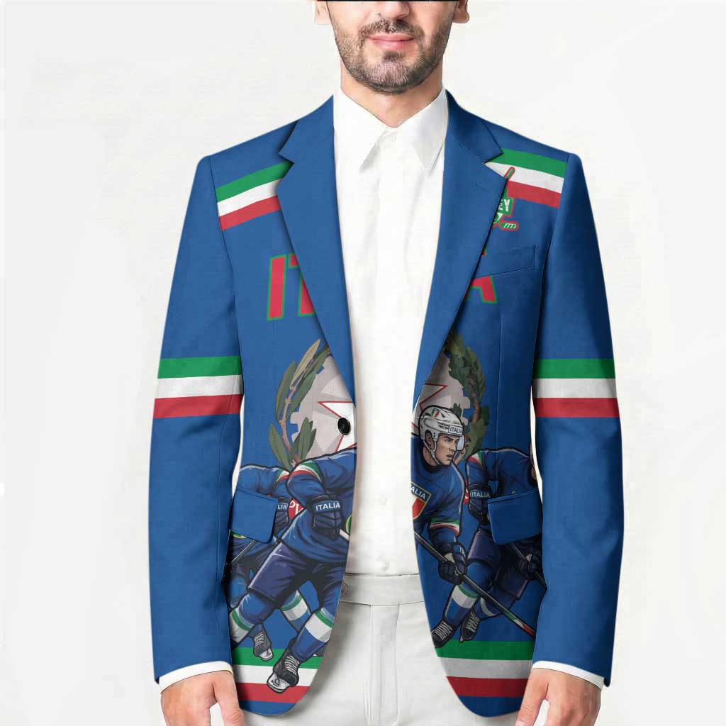 Italy Hockey Custom Blazer Italia Hockey Pride Vintage Blue