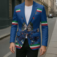 Italy Hockey Custom Blazer Italia Hockey Pride Vintage Blue