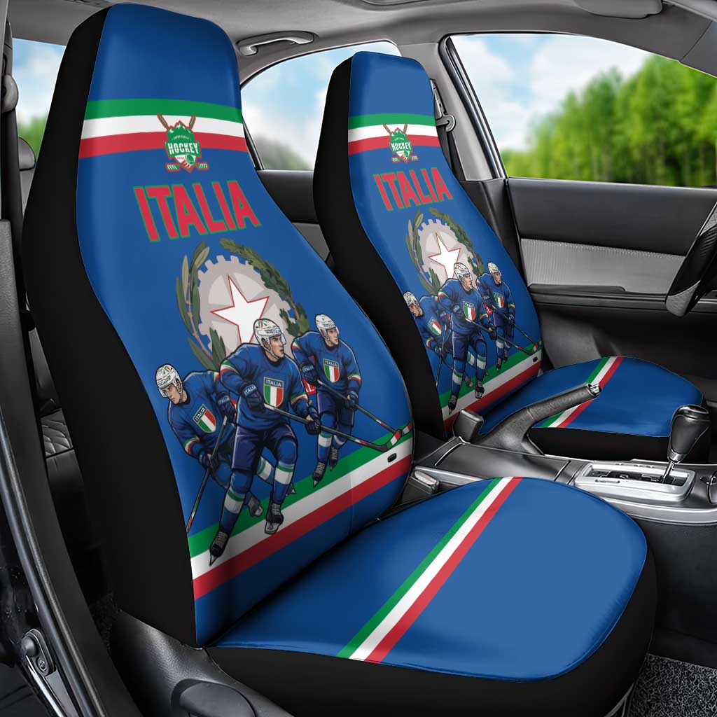 Italy Hockey Car Seat Cover Italia Hockey Pride Vintage Blue