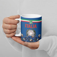 Italy Hockey Custom Ceramic Mug Italia Hockey Pride Vintage Blue
