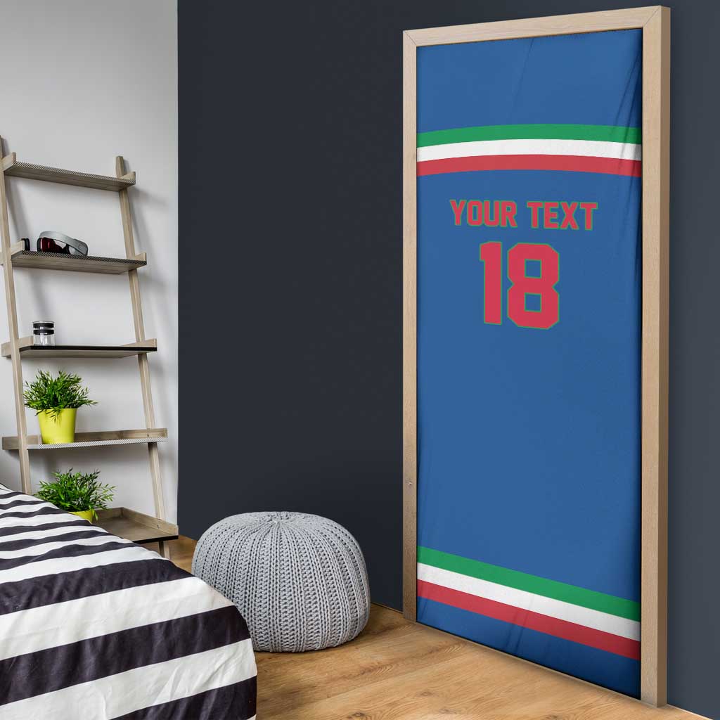 Italy Hockey Custom Door Cover Italia Hockey Pride Vintage Blue