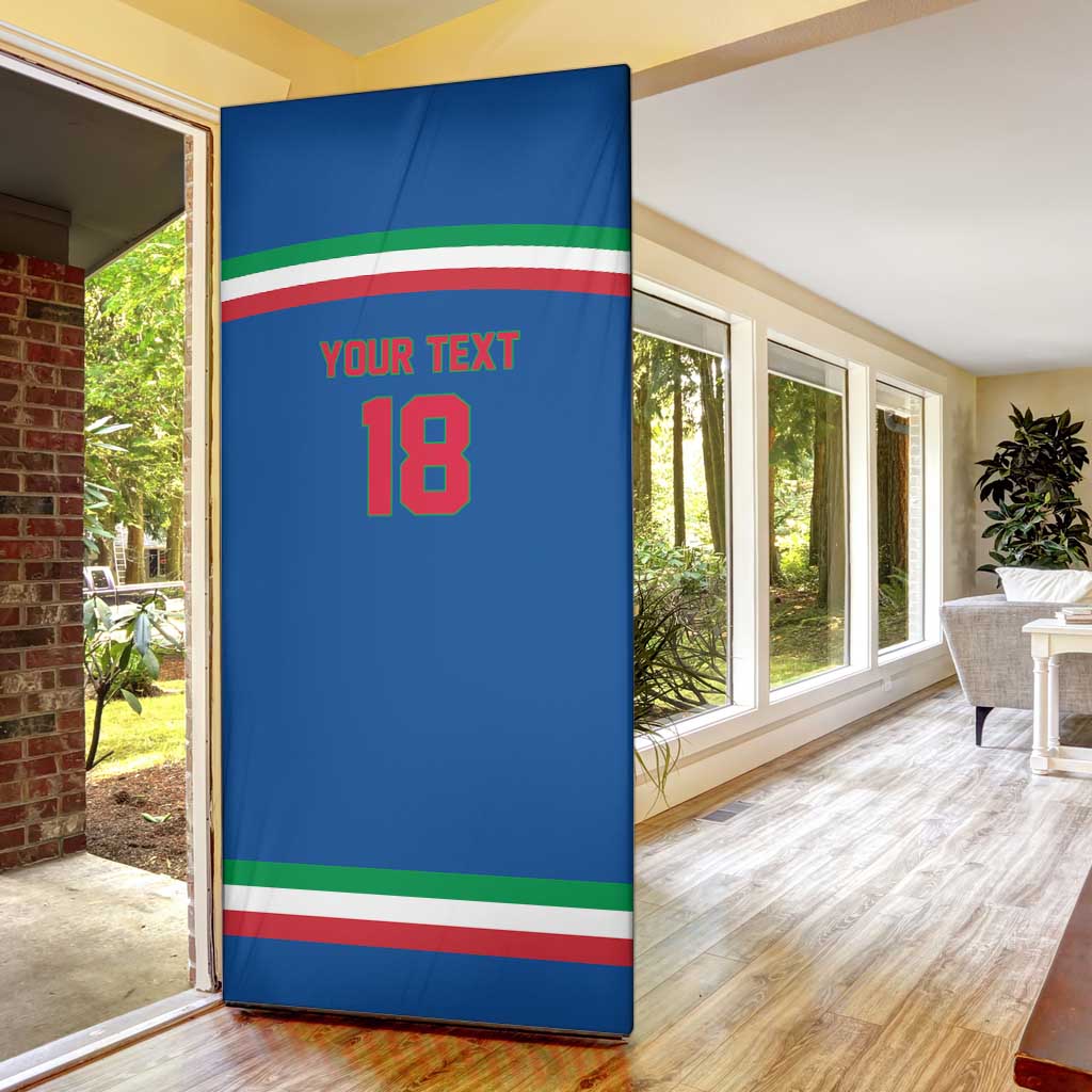 Italy Hockey Custom Door Cover Italia Hockey Pride Vintage Blue