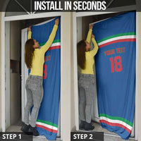 Italy Hockey Custom Door Cover Italia Hockey Pride Vintage Blue