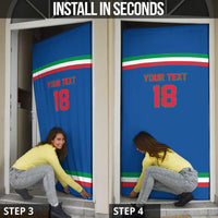 Italy Hockey Custom Door Cover Italia Hockey Pride Vintage Blue