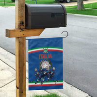 Italy Hockey Garden Flag Italia Hockey Pride Vintage Blue