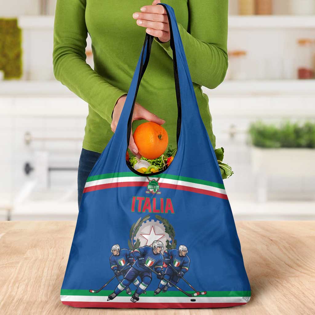 Italy Hockey Grocery Bag Italia Hockey Pride Vintage Blue