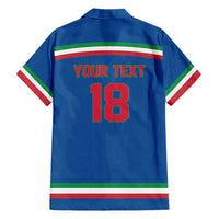 Italy Hockey Custom Hawaiian Shirt Italia Hockey Pride Vintage Blue