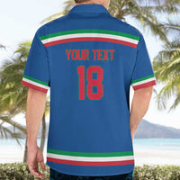 Italy Hockey Custom Hawaiian Shirt Italia Hockey Pride Vintage Blue
