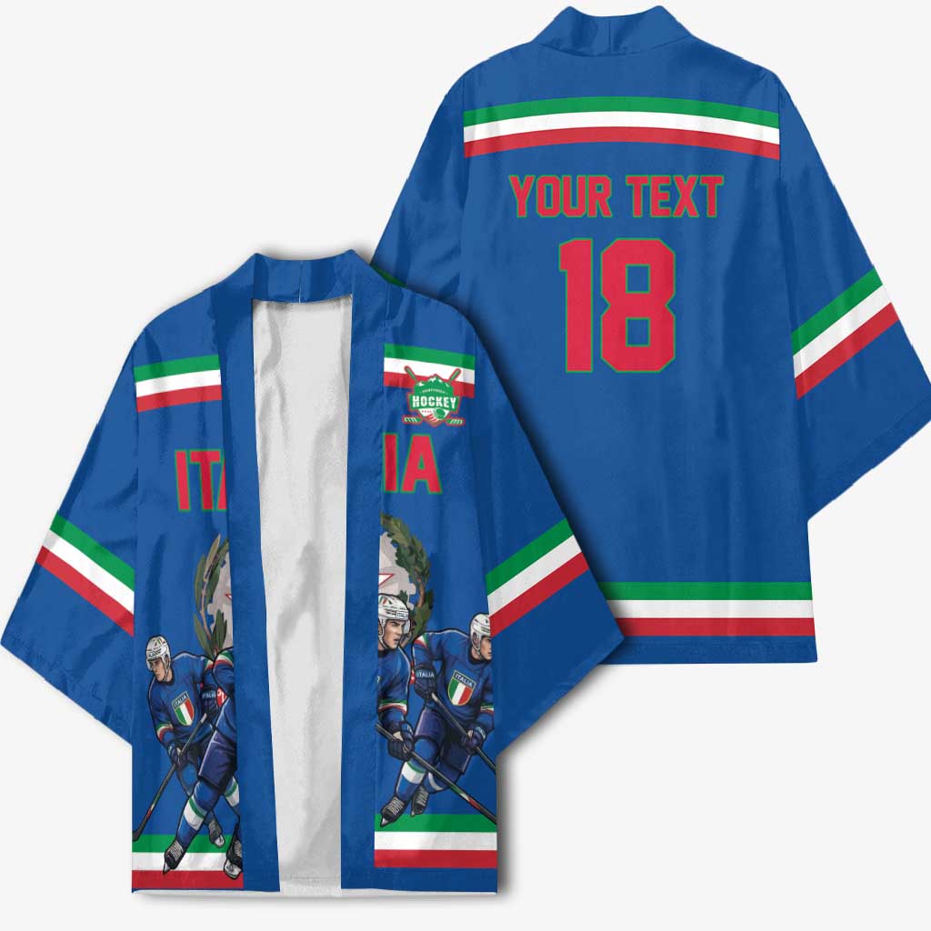 Italy Hockey Custom Kimono Italia Hockey Pride Vintage Blue