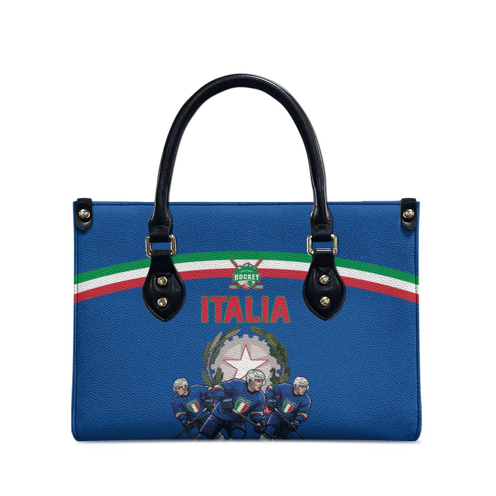 Italy Hockey Leather Bag Italia Hockey Pride Vintage Blue