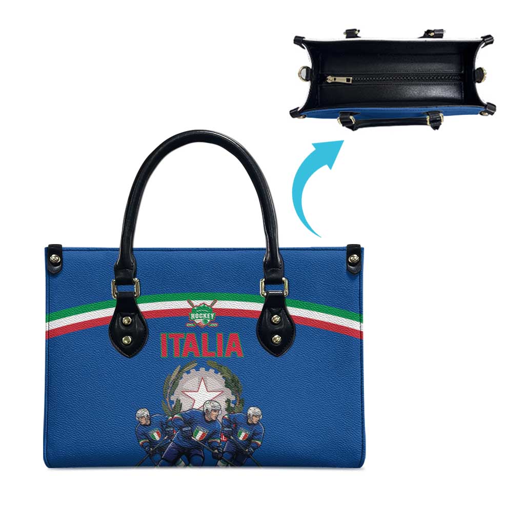 Italy Hockey Leather Bag Italia Hockey Pride Vintage Blue