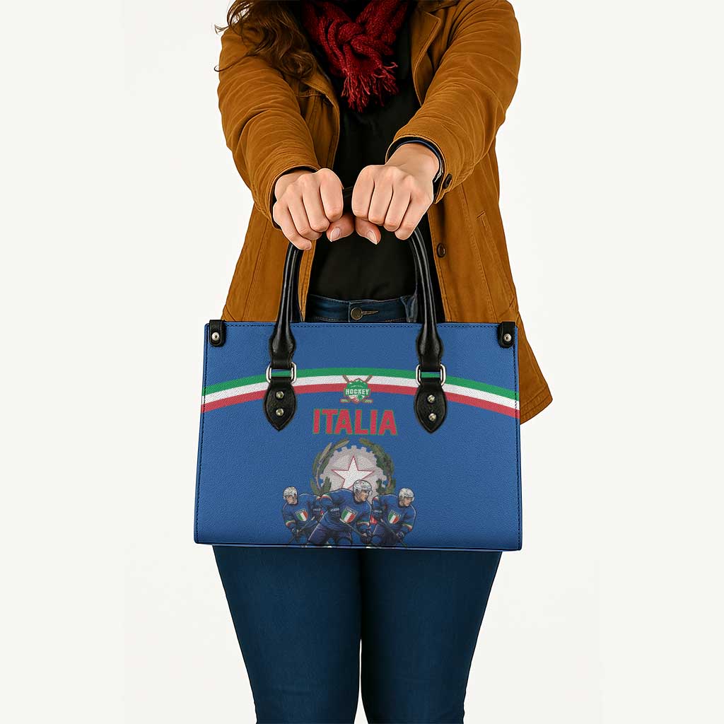 Italy Hockey Leather Bag Italia Hockey Pride Vintage Blue