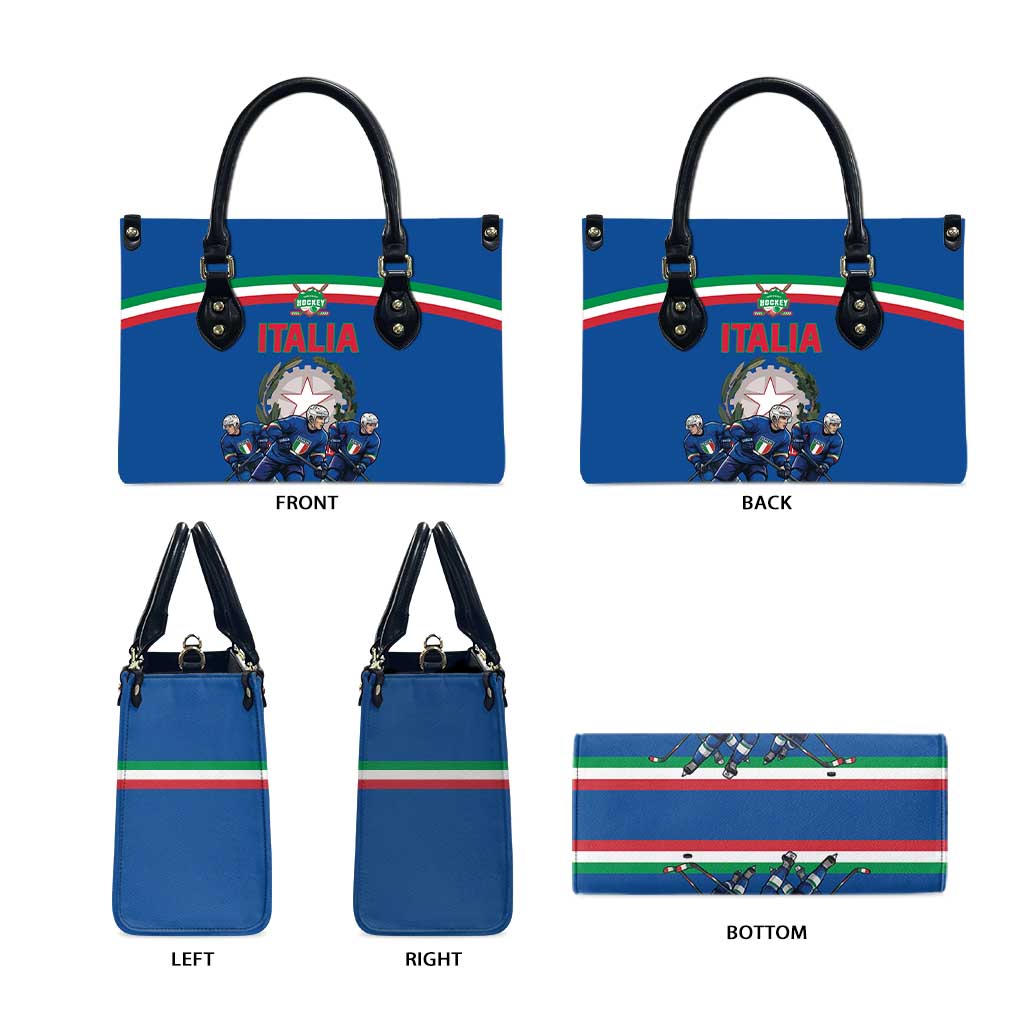 Italy Hockey Leather Bag Italia Hockey Pride Vintage Blue