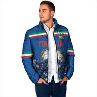 Italy Hockey Custom Padded Jacket Italia Hockey Pride Vintage Blue