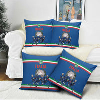 Italy Hockey Pillow Cover Italia Hockey Pride Vintage Blue