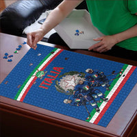 Italy Hockey Puzzle Italia Hockey Pride Vintage Blue