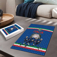 Italy Hockey Puzzle Italia Hockey Pride Vintage Blue