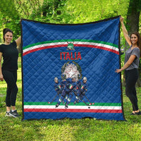 Italy Hockey Quilt Italia Hockey Pride Vintage Blue