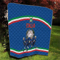 Italy Hockey Quilt Italia Hockey Pride Vintage Blue