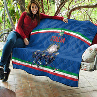 Italy Hockey Quilt Italia Hockey Pride Vintage Blue