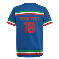 Italy Hockey Custom Rugby Jersey Italia Hockey Pride Vintage Blue
