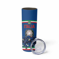 Italy Hockey Custom Skinny Tumbler Italia Hockey Pride Vintage Blue