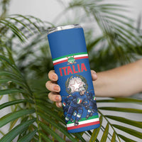 Italy Hockey Custom Skinny Tumbler Italia Hockey Pride Vintage Blue