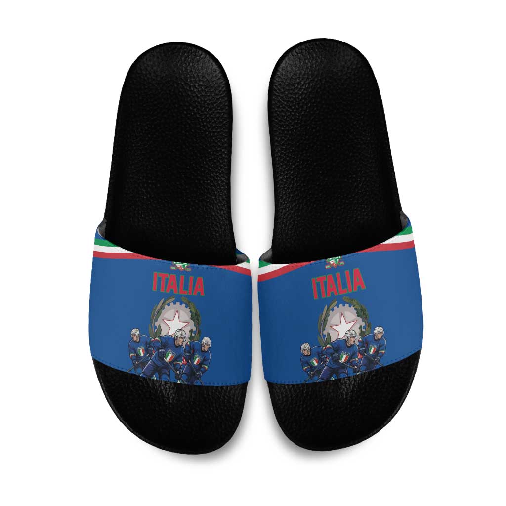 Italy Hockey Slide Sandals Italia Hockey Pride Vintage Blue