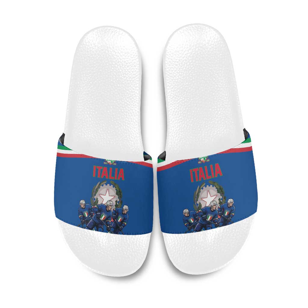 Italy Hockey Slide Sandals Italia Hockey Pride Vintage Blue