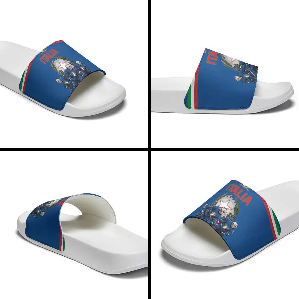 Italy Hockey Slide Sandals Italia Hockey Pride Vintage Blue