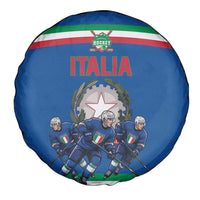 Italy Hockey Spare Tire Cover Italia Hockey Pride Vintage Blue