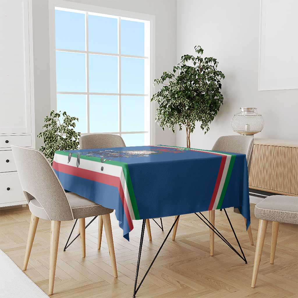 Italy Hockey Tablecloth Italia Hockey Pride Vintage Blue