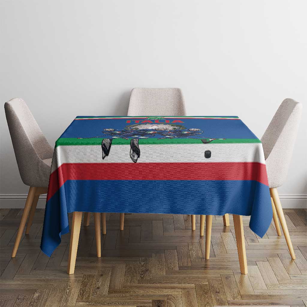 Italy Hockey Tablecloth Italia Hockey Pride Vintage Blue