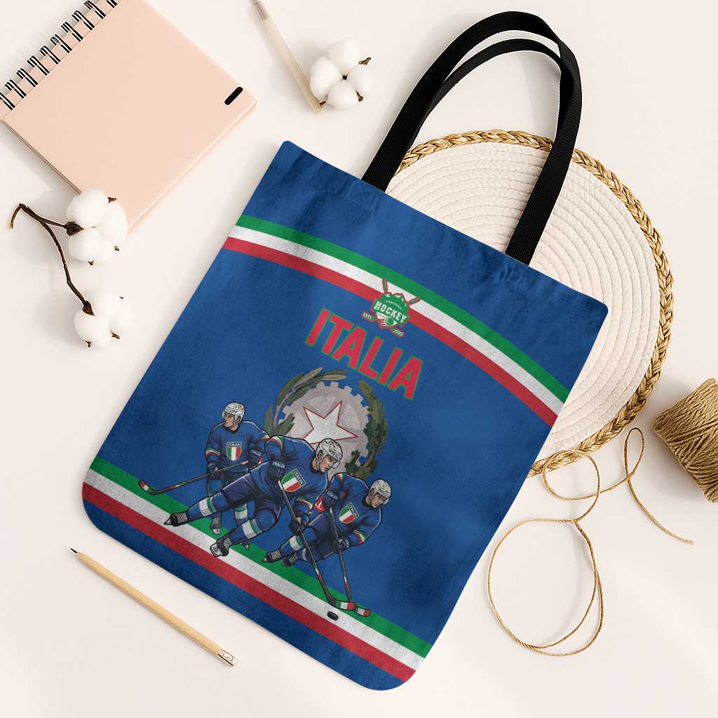 Italy Hockey Tote Bag Italia Hockey Pride Vintage Blue