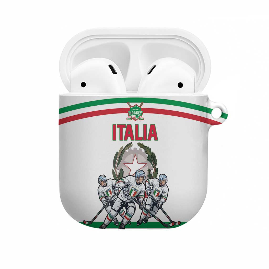 Italy Hockey AirPods Case Italia Hockey Pride Vintage White