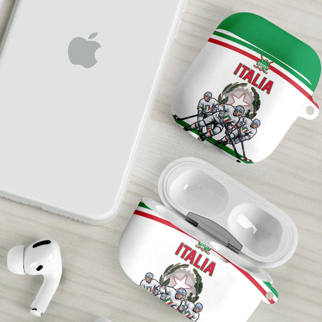 Italy Hockey AirPods Case Italia Hockey Pride Vintage White
