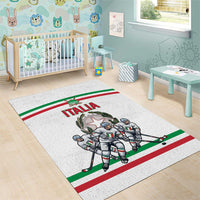 Italy Hockey Area Rug Italia Hockey Pride Vintage White