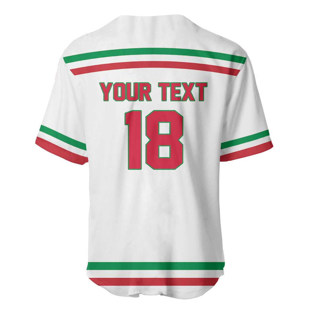 Italy Hockey Custom Baseball Jersey Italia Hockey Pride Vintage White
