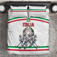 Italy Hockey Bedding Set Italia Hockey Pride Vintage White
