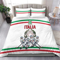 Italy Hockey Bedding Set Italia Hockey Pride Vintage White