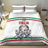 Italy Hockey Bedding Set Italia Hockey Pride Vintage White