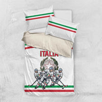 Italy Hockey Bedding Set Italia Hockey Pride Vintage White