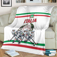 Italy Hockey Blanket Italia Hockey Pride Vintage White